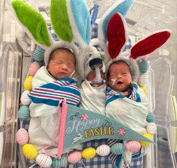 Triplets Oliver, Bennett & Caleb, Baylor University Medical Center