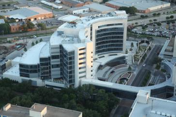 Baylor University Medical Center at Dallas aerial shots, May 2011.