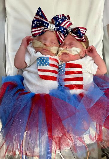 Twins Annalisa and Aurora, Baylor Scott & White McLane Children’s Medical Center – Temple