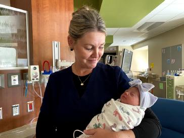 "I love taking care of God’s tiniest miracles. It is a true blessing to care for them when their families are unable to be with them as often as they would like. My favorite moment is when mothers get to place their baby skin-to-skin or hold them for the very first time!"