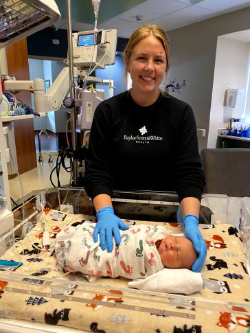 "I love being a NICU nurse and caring for babies at their most fragile time and witnessing them grow, thrive and go home."