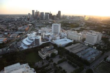 Baylor University Medical Center at Dallas aerial shots, May 2011.