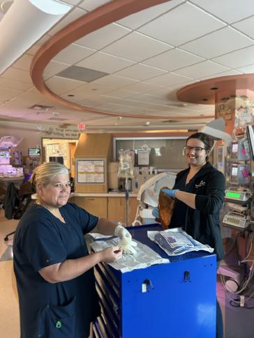 “I’ve always had a passion for babies and loved the critical care aspect of it. I did a clinical in the NICU 7 or 8 years ago and I knew I wanted to come back. Seeing what the nurses did on a day-to-day basis really inspired me.”
Alexis (NICU Registered Nurse), Baylor Scott & White Medical Center- Hillcrest

“I became a registered nurse after going on a medical mission trip. After making balloon animals all day, I decided I wanted to move forward with a practical way to meet people’s needs, so I became a nurse. I chose the NICU because I had a baby who was cared for in this exact same NICU.”
Misti (NICU Registered Nurse), Baylor Scott & White Medical Center- Hillcrest